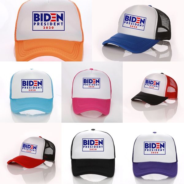 

3f24z ridn president 2020 baseball cap biden with biden letter visor caps sports hat mesh summer visors hats election adjustable usa, Blue;gray