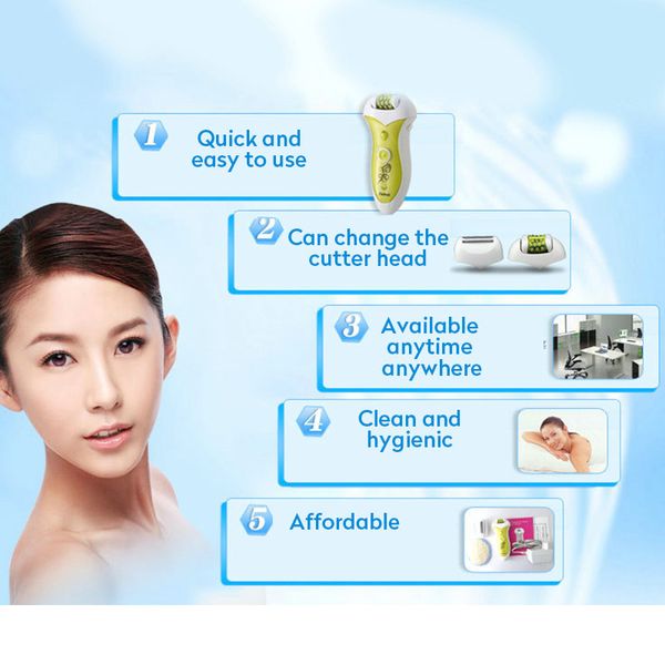 

2016 kemei rechargeable multi function ladies daily necessities razor electric hair removal hair removal foot care tools 220vkm 1901 zgiiv