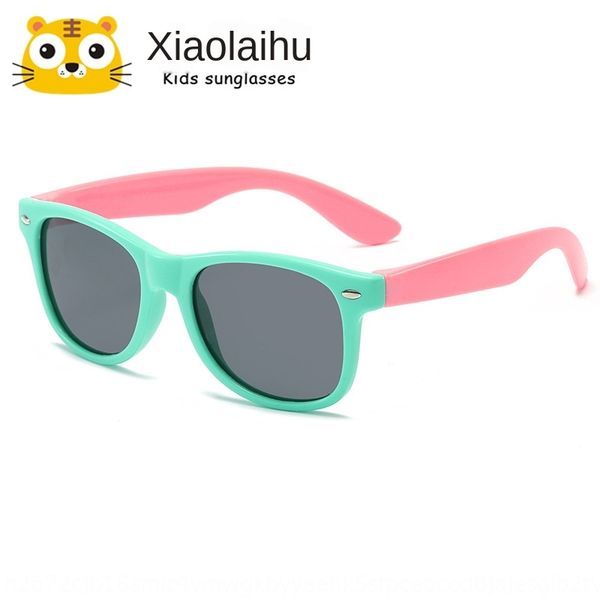 

children's sunsilicone sun 2020 new polarized sun mitine sun children's classic silicone sunglasses tpee glasses, Blue