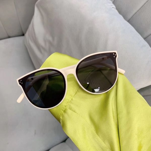

2019 new children's sun ins web celebrity tik tok same gm round frame glasses sunglasses rice nail children's sunglasses, Blue