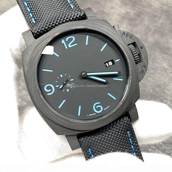 

new vs produces 1661 carbon fiber case lightweight design sapphire mirror luminous dial and hands table size 44 mmx14. 5 mm, Slivery;brown