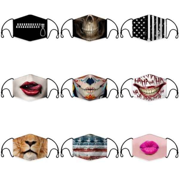 

variety of styles in stock s face masks 3-layer fashion designer mask dustproof earloop masks#243