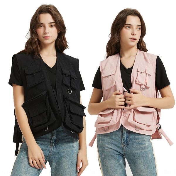 

ins tide brandfunction tactics level 2 vest men's and women's multi-pocket tooling vest printing, Black;white