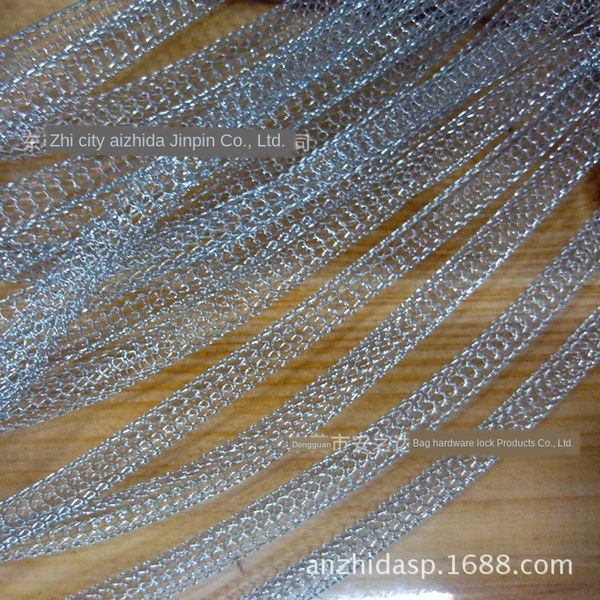 

stainless steel crocheted hollow ornaments accessories mesh chain mesh chain ornaments production large quantity discount, Silver