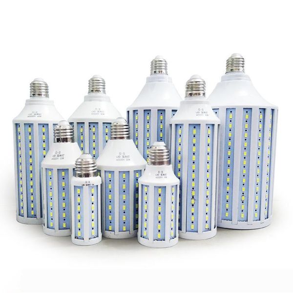 

high power 40w 50w 60w 80w chandelier led lights bulbs e27 b22 e40 led smd 5730 corn lights 360 angle ac 110-240v