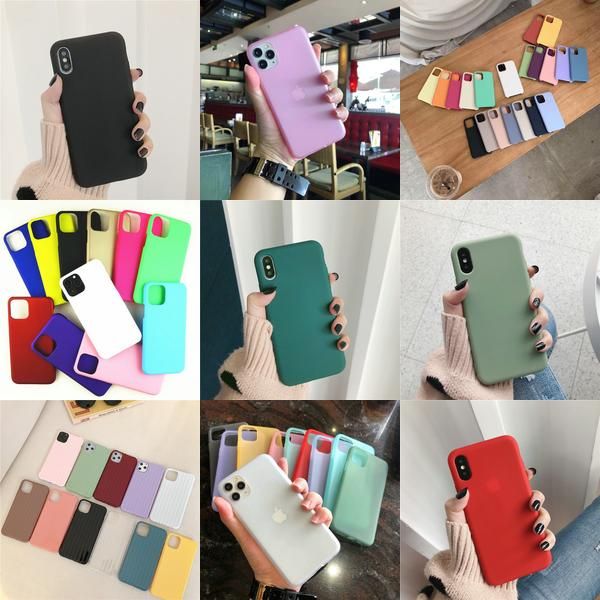 

for samsung galaxy s10 color silicone shell phone cases cover for iphone 6 7 8 x xs xr xs max back cover with apple logo 9 xbbpm wphome