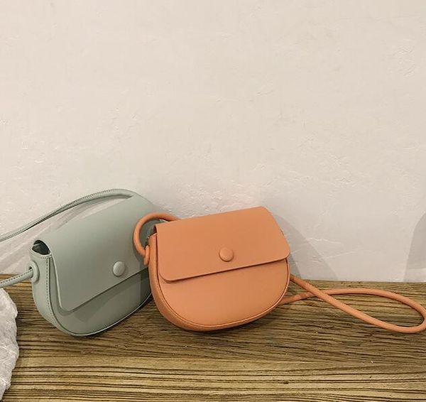 

ins fashion women cross body plain small shoulder bags lady saddle handbag girl shipping bag