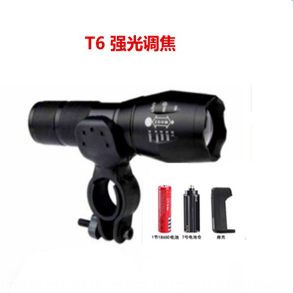 

0ggwo алюминиевый сплав велосипед голова езда сид перезаряжаемые велосипедов фонарик мини супер яркий t6 телескопический фокусировки сильный