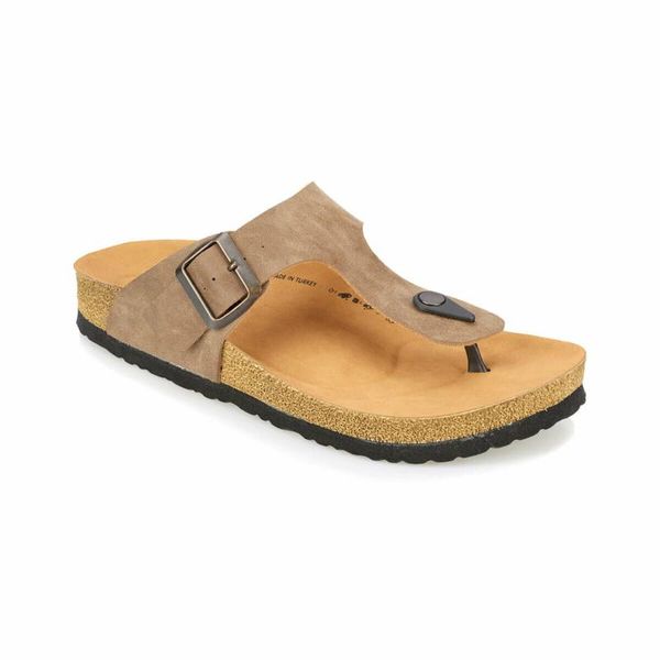 

flo merol песочного цвета мужчины cork тапочки kinetix, Black