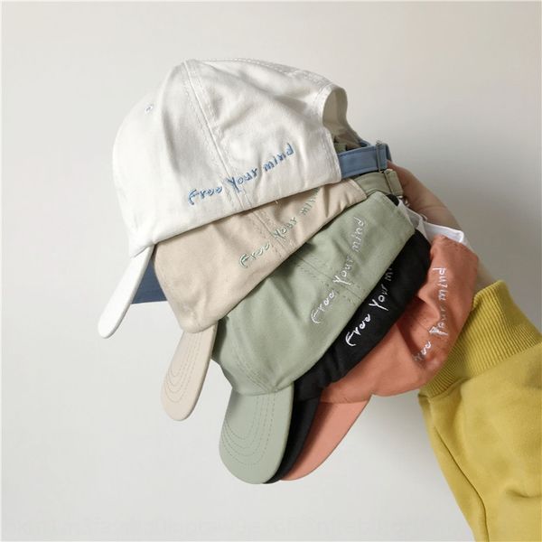 

zzpjh korean style embroidered baseball cap trendsetter love new new color contrast letter embroidery ribbon duck tongue baseball cap versat, Blue;gray