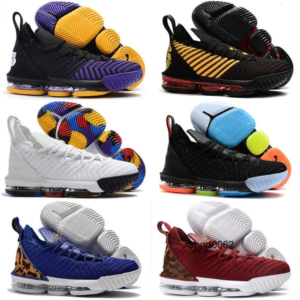 

mens xvi 16 basketball shoes multi color fruity pebbles gold black purple leopard red boys girls kids sneakers shoes