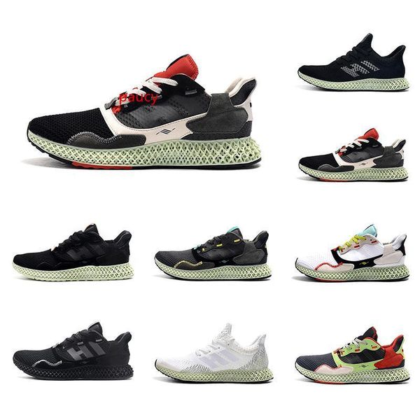 

2020 тройной black carbon ash green mens zx 4000 futurecraft 4d кроссовки кроссовки для мужчин zx4000 углерод мужской спортивный тренер крос