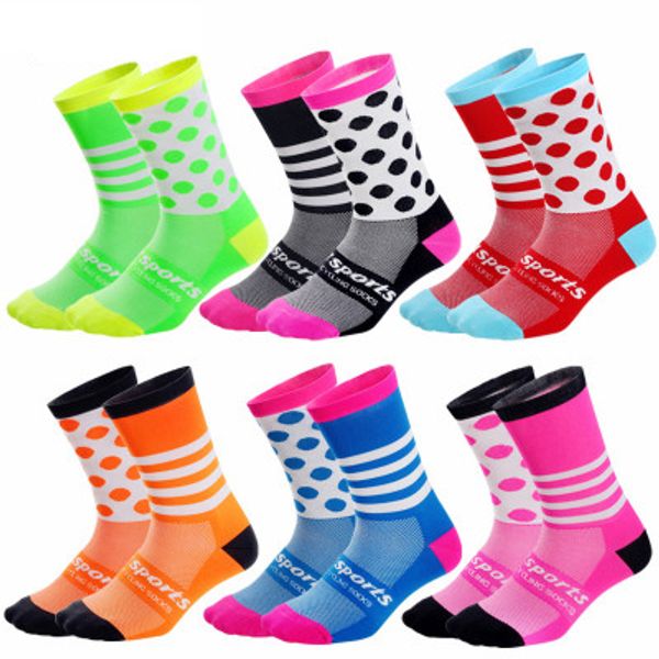 

men women designer cycling socks 2020 new arrival bicycle sport running style socks colorful breathable wear-resistant socks, Black