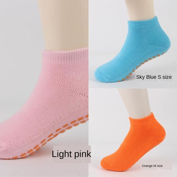 

uuhvl parent-child children early education floor thickened warm warm early education board terry sports socks dispensing non-slip tra, Black