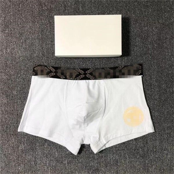 

with box] luxury boxer men panties breathable men underwears soft mens boxers brief letter underpants for mens male shorts boxer a05, Black;white