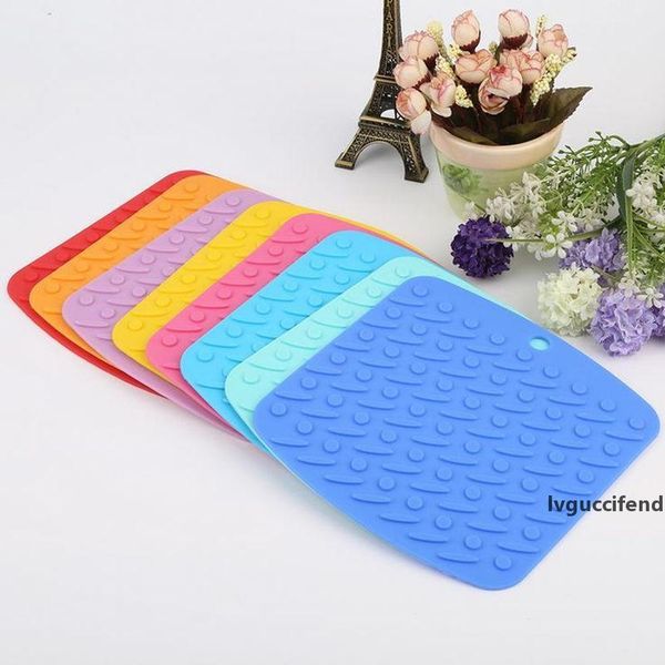 

silicon heat resistant table mat pan placemats pot holders kitchen table mats waterproof eco-friendly anti slip soft kitchen holder
