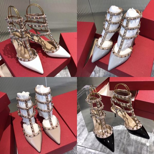 

summer 2020 new fashion rhinestone middle heel sandals female wild thick heel sandals fairy style word with roman x140#920, Black