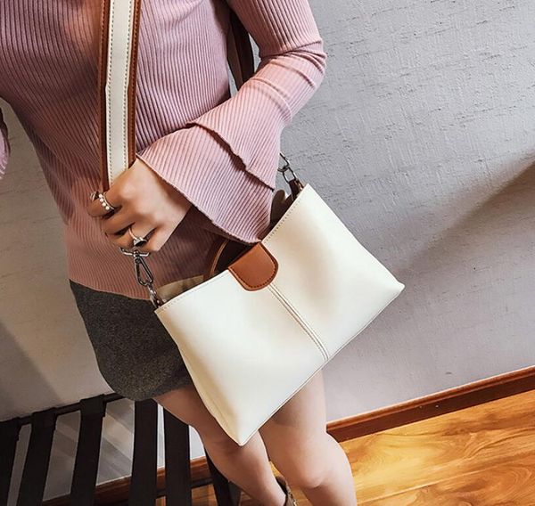

New Women's Bag Fashion Color Contrast Women's Handbag Versatile Single Shoulder Messenger Bag Wholesale