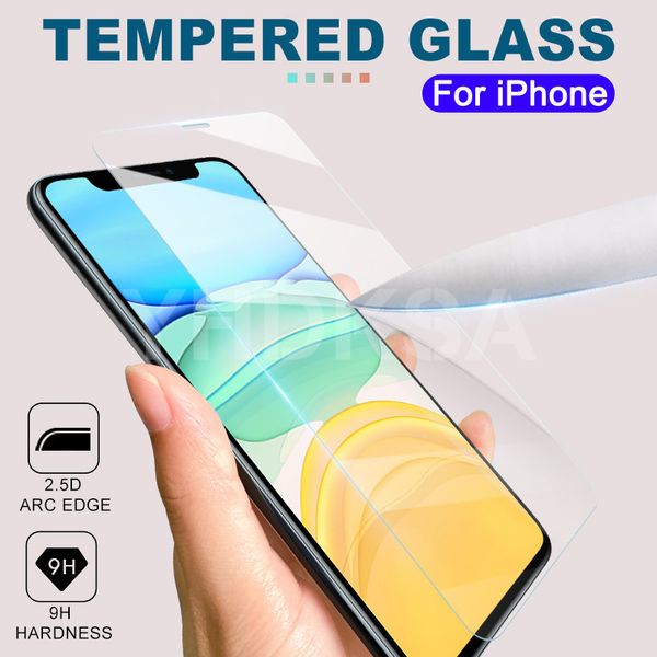 

9h tempered glass on the for iphone 5 5s 5c se 2020 screen protector glass iphone 11 pro max x xr xs max protective glass film
