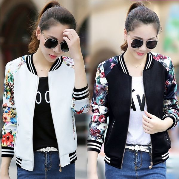 

ihqit весной и осенью бейсбол костюм женский пиджак бейсбол костюм спортивная фуфайка sweatshirtshort носить спортивный свитер напечатаны ко, Black;brown