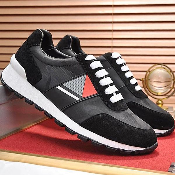 

technical fabric sneakers mens shoes new 2020 fashion sneakers plus size luxury low lace -up sports men shoes scarpe da uomo di lusso, Black