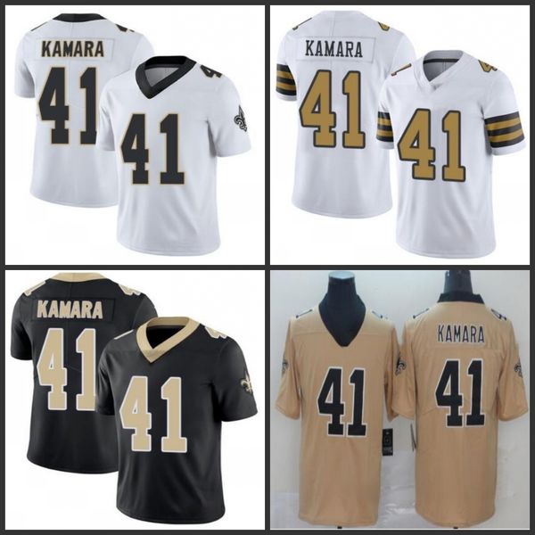

new orleans saints men #41 alvin kamara black team color men's women youth stitched vapor untouchable limited jersey, Black;red