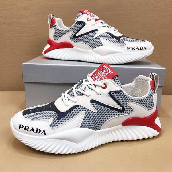 

34designers create men's outdoor travel shoes, trendy leisure all-match sports shoes, jogging shoes, original packaging and box deliver, Black