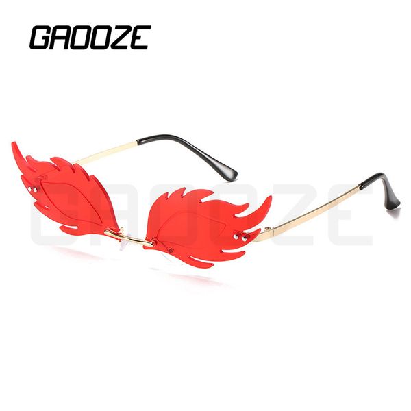 

gaooze flame sunglasses brand women's anti-glare glasses uv400 red sunglass retro flame glasses sunglasses women design lxd436, White;black