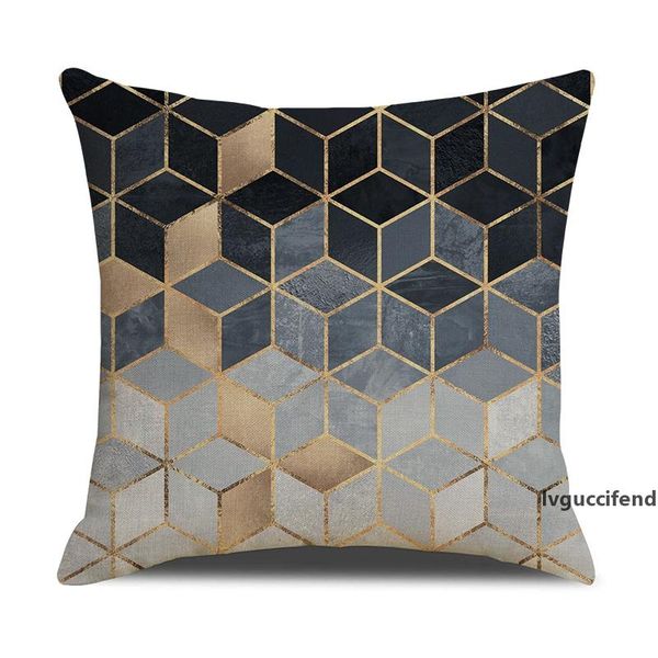 

linen pillow case 45*45cm geometry painting cushion covers linen printed colorful pillow cover euro throw pillowcases sofa home decor