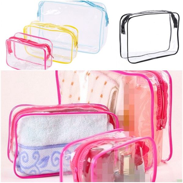 

transparent storage bag wash bags make up organizer outdoors travel multi function thickening waterproof multiple sizes1 7yk d2