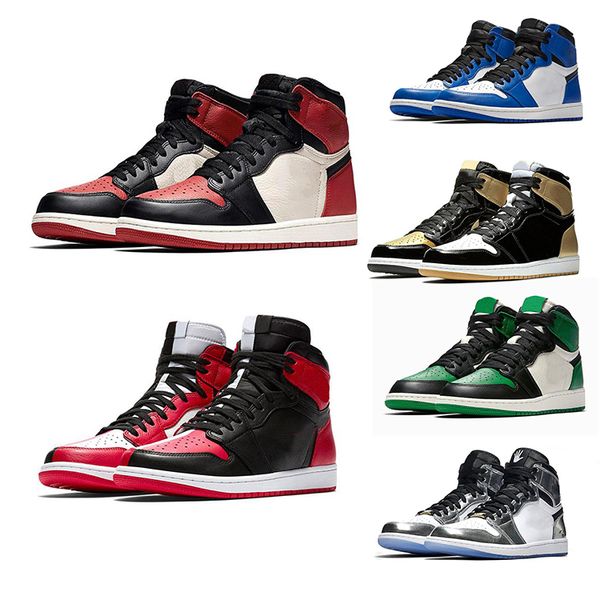 

1 og basketball shoes mens banned mid bred multi color gym red chicago black toe athletics sneaker 1s trainers womens running shoes