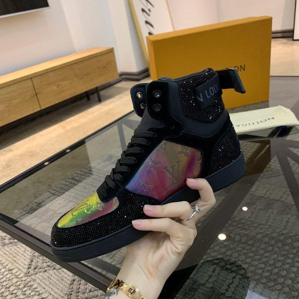 

new5 fashionable high-men's shoes casual comfortable sports men's shoes high-end business work travel men's shoes zapatos, Black