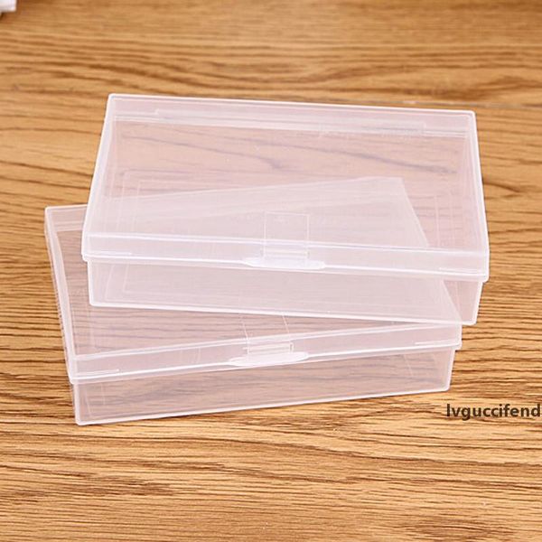

transparent plastic storage box clear square plastic jewelry storage boxes business card box 9.2*6*2cm lx2821