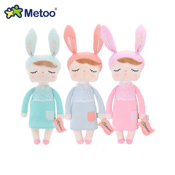 Metoo Coelho Boneca Coelho Plush Catoon macia Brinquedos Bichos de pelúcia Panda Bee Dolls para os bebés Stuffed Animal Plush Toy Crianças F5