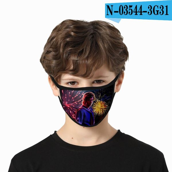 

горячие 2020 странные вещи маска 3d печать высокого качества harajuku hip hop косплей странные вещи моющийся face mask rpwzp, Black