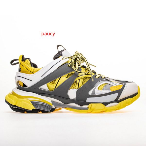 

track 3.0 sneakers tess paris men gomma maille black low track 3m triple s running shoes outdoor jogging designer shoes 35-45