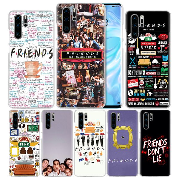 

friends together case for huawei mate 30 20 10 p20 p30 lite pro p smart y9 prime 2019 honor 8a 8x 10i pc phone cover bags