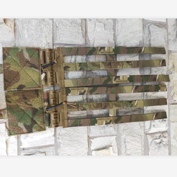 

camouflage colour in stock 3-band skeletal cummerbund with quick release buckle for jpc xpc tactical vest, Black;gray