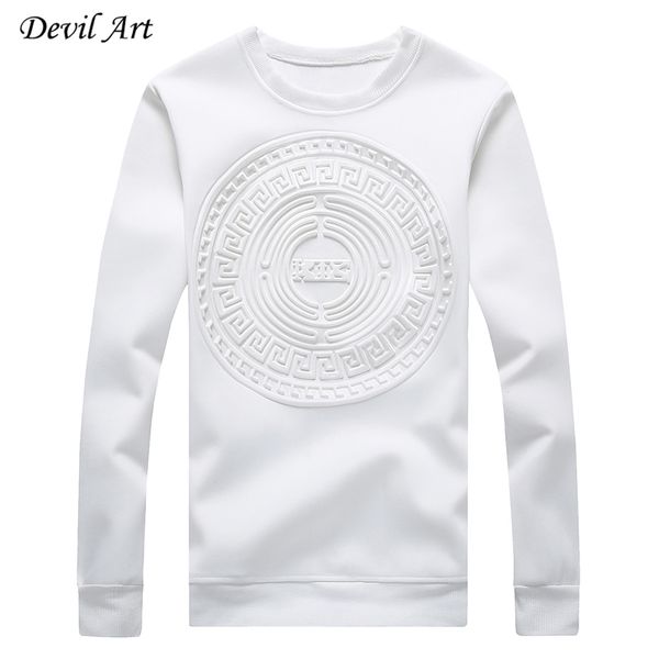 

men's capless hoodies abstract circular patterns pure color casual sweatshirt fashion jacket plus size:m-5xl 968, Black