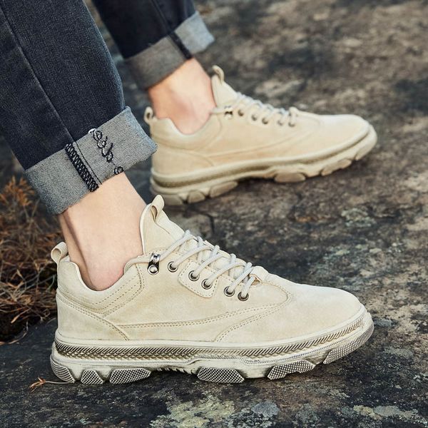 

мужчины мода обувь повседневная oxfords лето корова замша кожа плотная bottom дышащий зашнуровать квартир обувь мужской trend кроссовки, Black