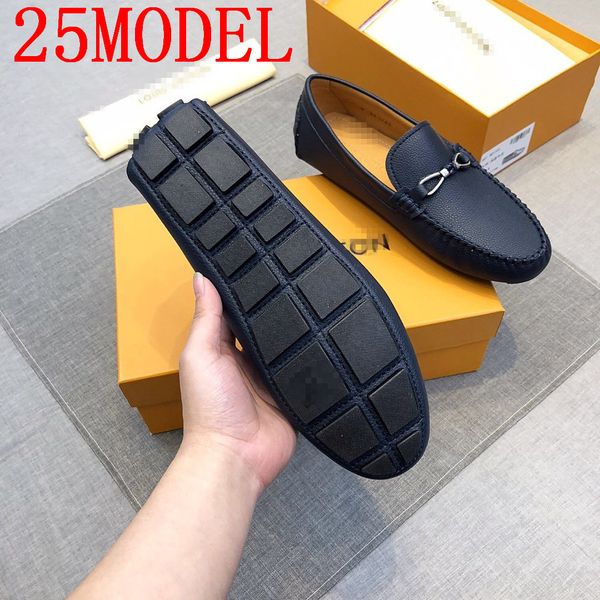 

fashion pointed toe business dress shoes luxurious men loafers leather oxford shoes for men formal mariage slip on wedding party shoes, Black
