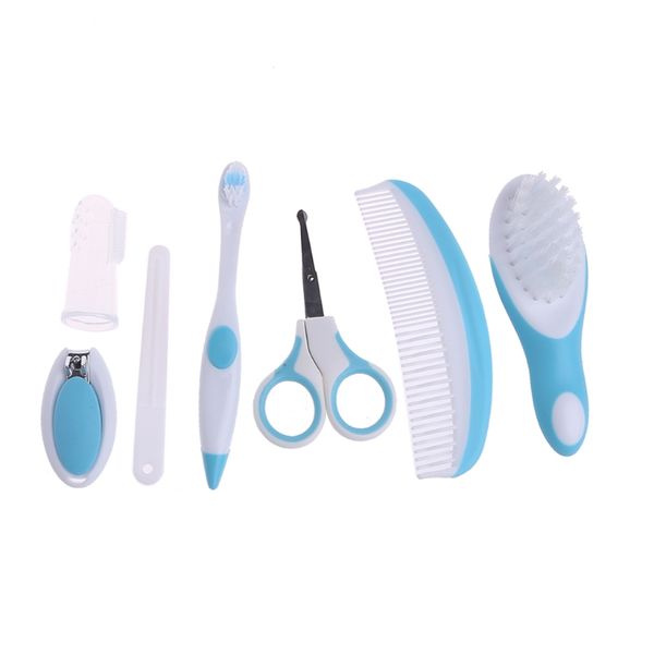 

2017New 1Set/7Pcs Baby Kids Healthcare Grooming Kit Manicure Nail Clipper Toothbrush Comb Set