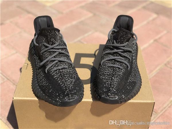 

2019 originals s350 v2 static black 3m reflective authentic triple gid glow in the dark kanye west 3500 men running shoes ef2567 fu9013