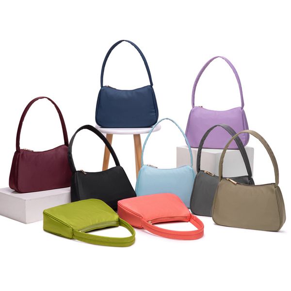 

2020 new oxford cloth handbag easy clean female bags ladies baguette bag simple armpit women bag shoulder small