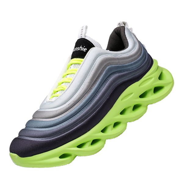 

running men casual shoes male sneakers classic personality platform trainers breathable lightweight athletic footwear ins, Black