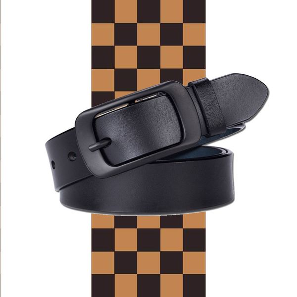 

высокое качество бизнеса поясами импорта натуральной кожи моды большие люди ремни, Black;brown