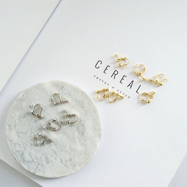 

ear ring color protection electroplating kc gold platinum diy earrings accessories earrings screw ear clip accessories diy earring, Silver