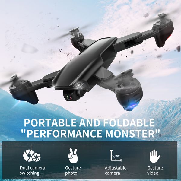 

sg701 drone folding height 4k hd aerial pgraphy dual camera switching 50x zoom quadcopter remote control aircraft