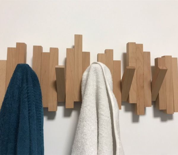 

natural birch wood hooks wall coat hanger coat rack clothes hanger american family wall type pianos row hook storage