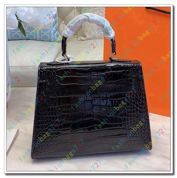 

designer handbags women wallets purses handbags patent leather crocodile pattern newset classic lady cross pattern tote h191027